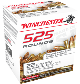 WINCHESTER WINCHESTER 525 RDS TARGET & SMALL GAME 22 LR 36 GR