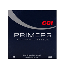 CCI CCI #500 SMALL PISTOL PRIMERS 100 RDS