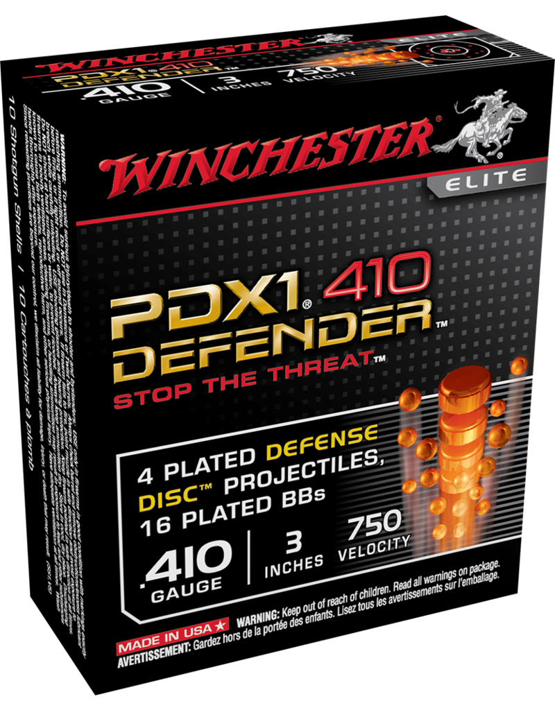 WINCHESTER WINCHESTER DEFENDER  .410 GA 3" 4 PLATED DEFENSE DISC 16BB'S - 10 ROUNDS