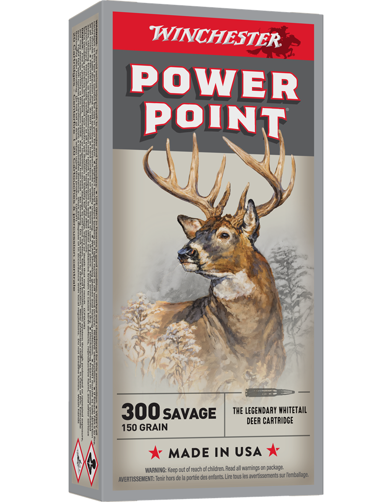 WINCHESTER WINCHESTER POWER POINT 300 SAVAGE 150GR 20 RDS