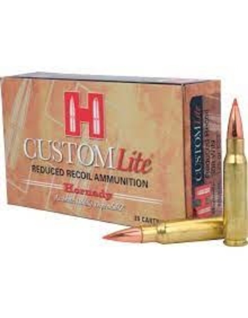 HORNADY HORNADY CUSTOM LITE REDUCED RECOIL 308 WIN 125GR SST 20RDS