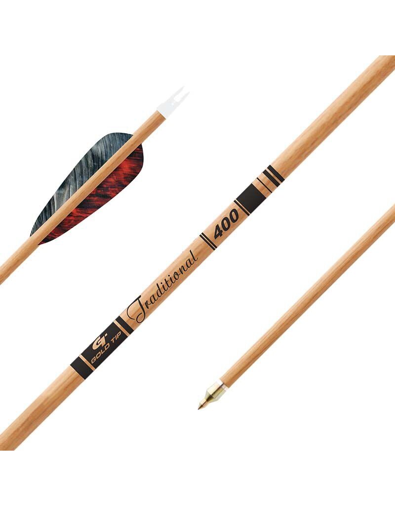 Gold Tip GOLD TIP ARROWS TRADITIONAL 4” FEATHERS 6PK