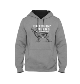 CATCHIN' DEERS CATCHIN' DEERS SHOOTER HOODIE ON GRAY