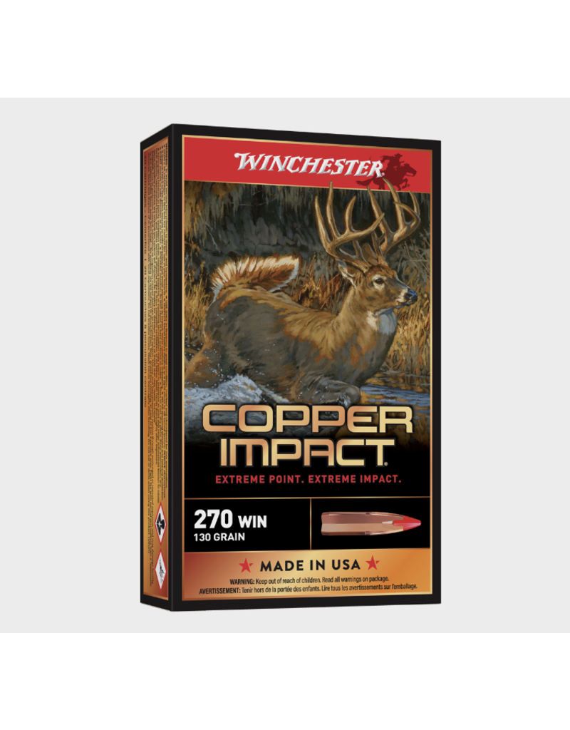 WINCHESTER WINCHESTER COPPER IMPACT 270 WIN 130 GR 20 RDS