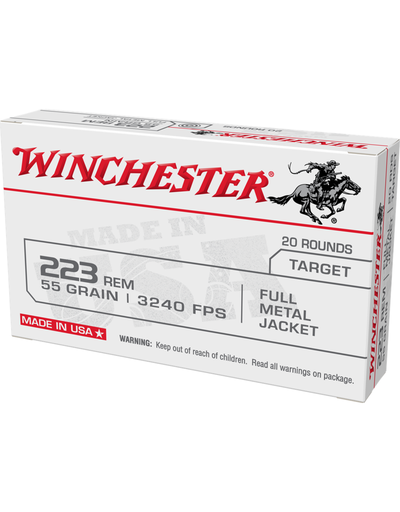 WINCHESTER WINCHESTER 223 REM 55GR FMJ 20 RDS