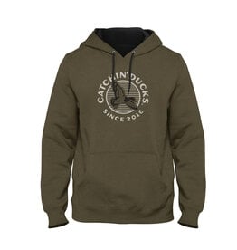 CATCHIN' DEERS CATCHIN' DUCKS HAIL MARY HEATHER OLIVE HOODIE