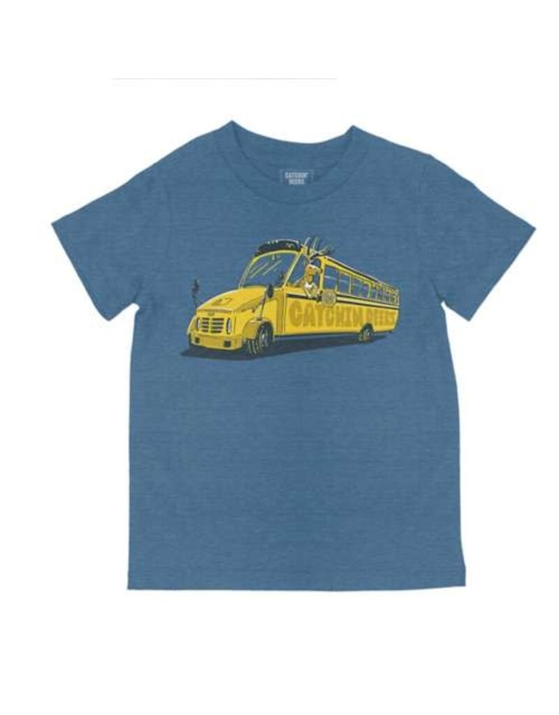 CATCHIN' DEERS CATCHIN' DEERS ALL ABOARD YOUTH TEE ON SKY BLUE
