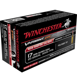 WINCHESTER WINCHESTER VARMINT 17 WSM 20 GR POLYMER TIP 50 RDS