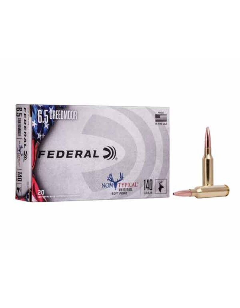 FEDERAL FEDERAL NON TYPICAL WHITETAIL SOFT POINT 6.5 CREEDMOOR 140 GR 20 RDS