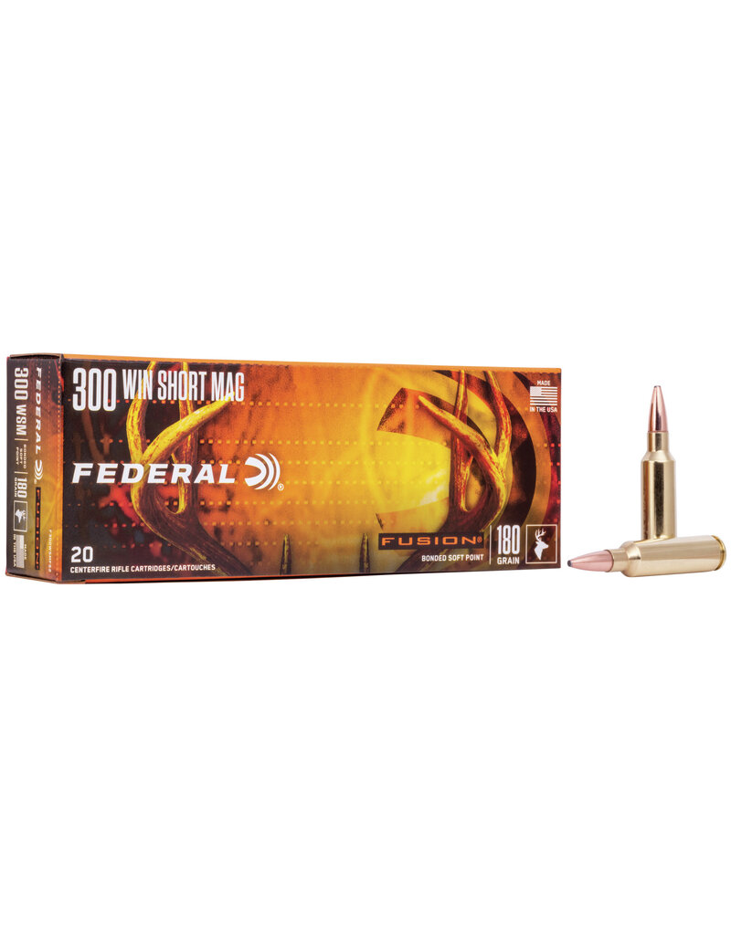 FEDERAL FEDERAL FUSION 300 WIN SHORT MAG 180 GR 20 RDS