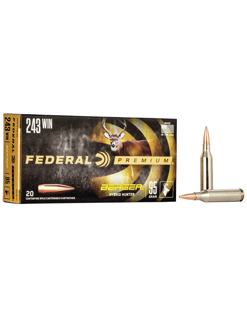 FEDERAL FEDERAL 243 WIN BERGER 95 GR 20 RDS