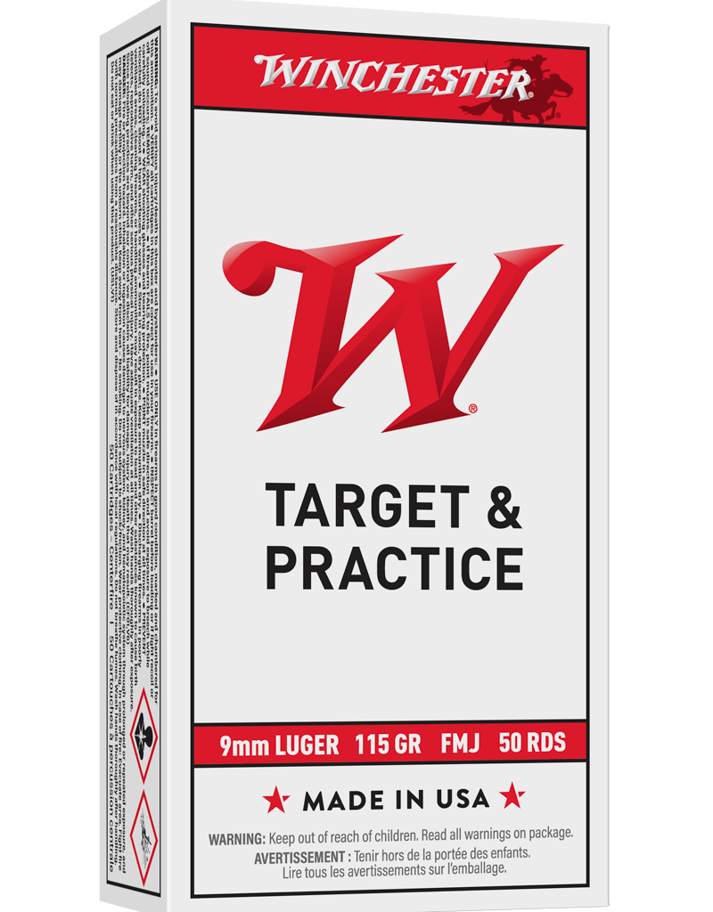 WINCHESTER WINCHESTER 9MM LUGER 115GR FMJ 50 RDS