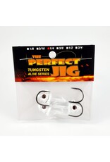 THE PERFECT JIG THE PERFECT JIG ALIVE SERIES SWIMBAIT HEADS WHITE PEARL 3/0 3PK