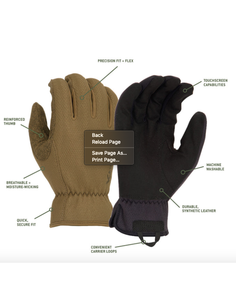 VENTURE GEAR VG MEDIUM DUTY OPERATOR TACTICAL SLIP ON GLOVE