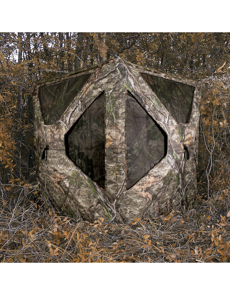 PRIMOS PRIMOS DOUBLE BULL ROUGHNECK GROUND BLIND W/ SILENT-SLIDE WINDOW SYSTEM