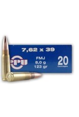 PPU PPU PRVI 7.62 X 39 123 GR FMJ 20 RDS
