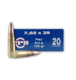 PPU PPU PRVI 7.62 X 39 123 GR FMJ 20 RDS