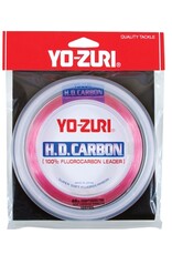 YO-ZURI YO-ZURI HD CARBON FLUOROCARBON LEADER 30 YDS DISAPPEARING PINK