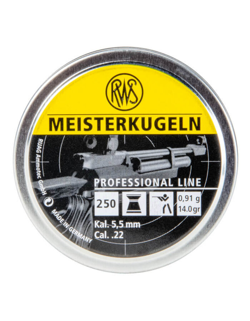 RWS RWS MEISTERKUGELN .22 CAL 250 CT