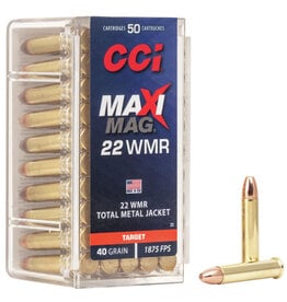 CCI CCI MAXI-MAG 22 WMR TOTAL METAL JACKET TARGET40GR 50 RDS