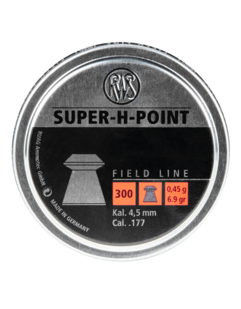 RWS RWS SUPER-H-POINT HUNTING AMMO  PELLET .177 CAL 300CT