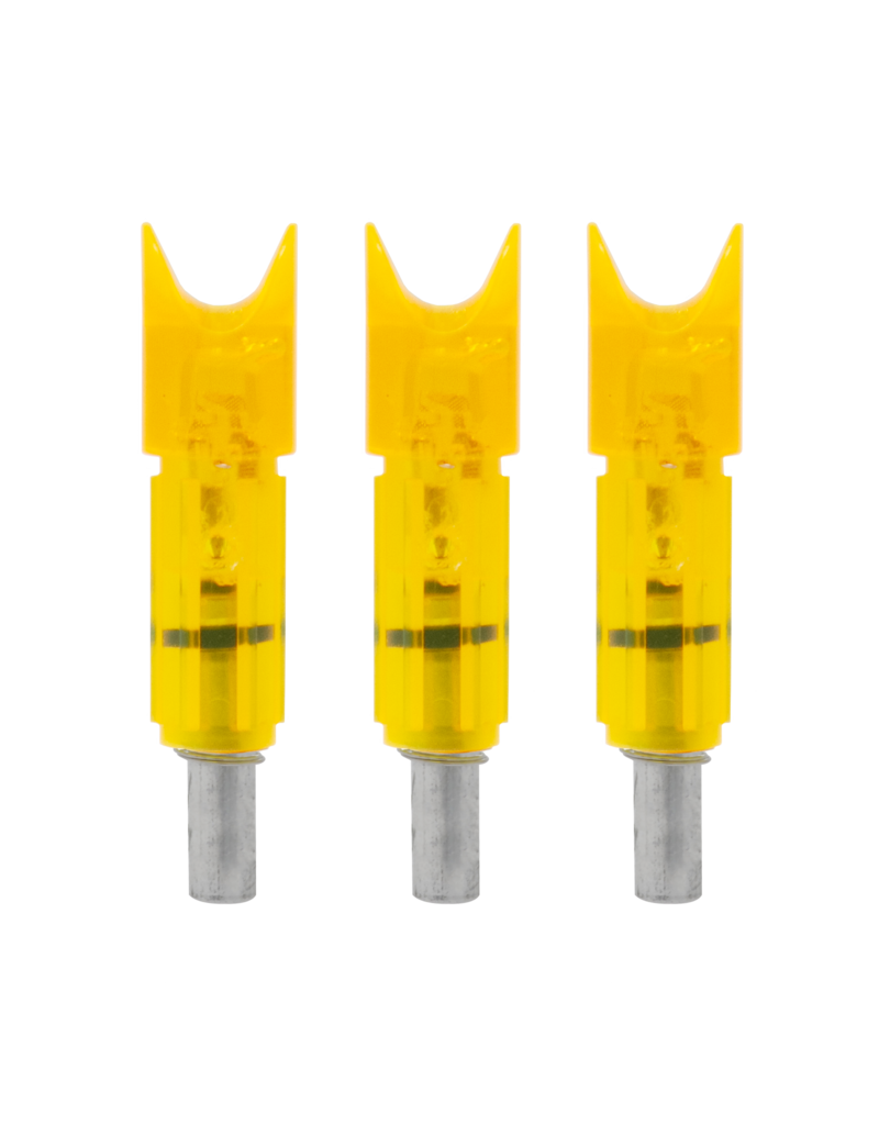 BURT COYOTE BURT COYOTE LUMENOK .297"ID BOLT END EASTON CARBON CRESCENT HD ORANGE 3PK