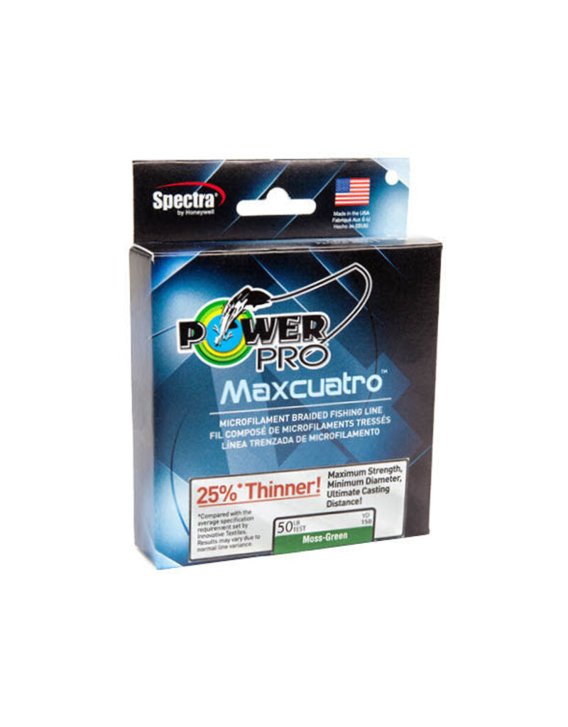 POWER PRO SHIMANO MAXCUATRO POWER PRO BRAID 150 YD MOSS GREEN
