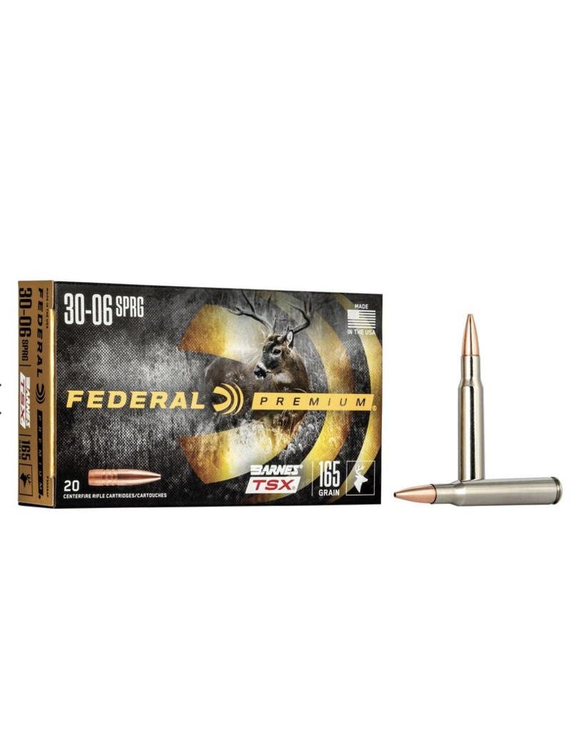 FEDERAL FEDERAL 30-06 SPRINGFIELD 165GR BARNES TSX 20 RDS