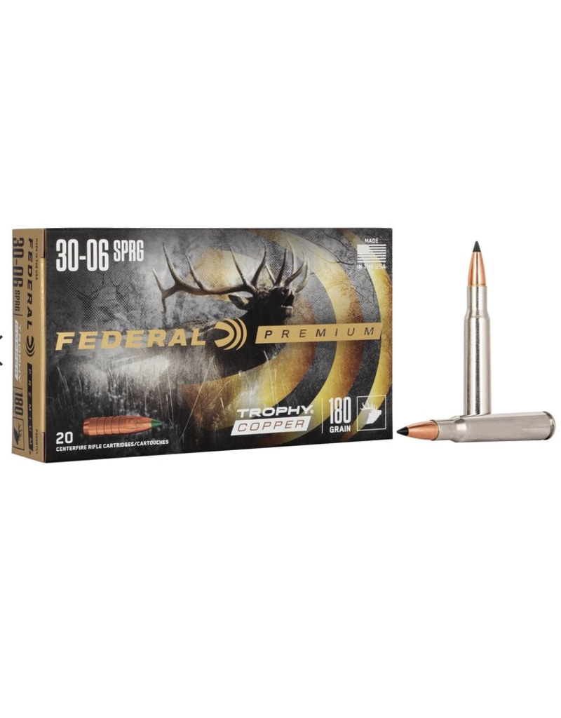 FEDERAL FEDERAL 30-06 SPRINGFIELD 180GR TROPHY COPPER VITAL SHOK 20 RDS