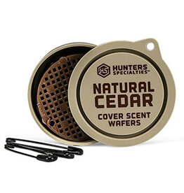 HUNTERS SPECIALTIES HUNTERS SPECIALTIES COVER SCENT WAFERS NATURAL CEDAR 3PK