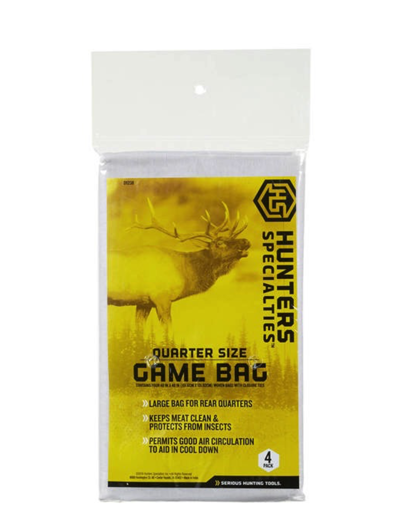 HUNTERS SPECIALTIES HUNTERS SPECIALTIES QUARTER SIZE GAME BAG 4PK 40” X 48”