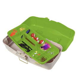 PLANO PLANO LET'S FISH 1 TRAY TACKLE BOX GREEN