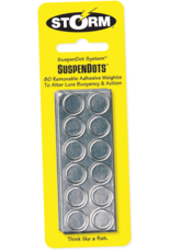 STORM LURES STORM SUSPENDOTS 80 REMOVABLE ADHESIVE WEIGHTS