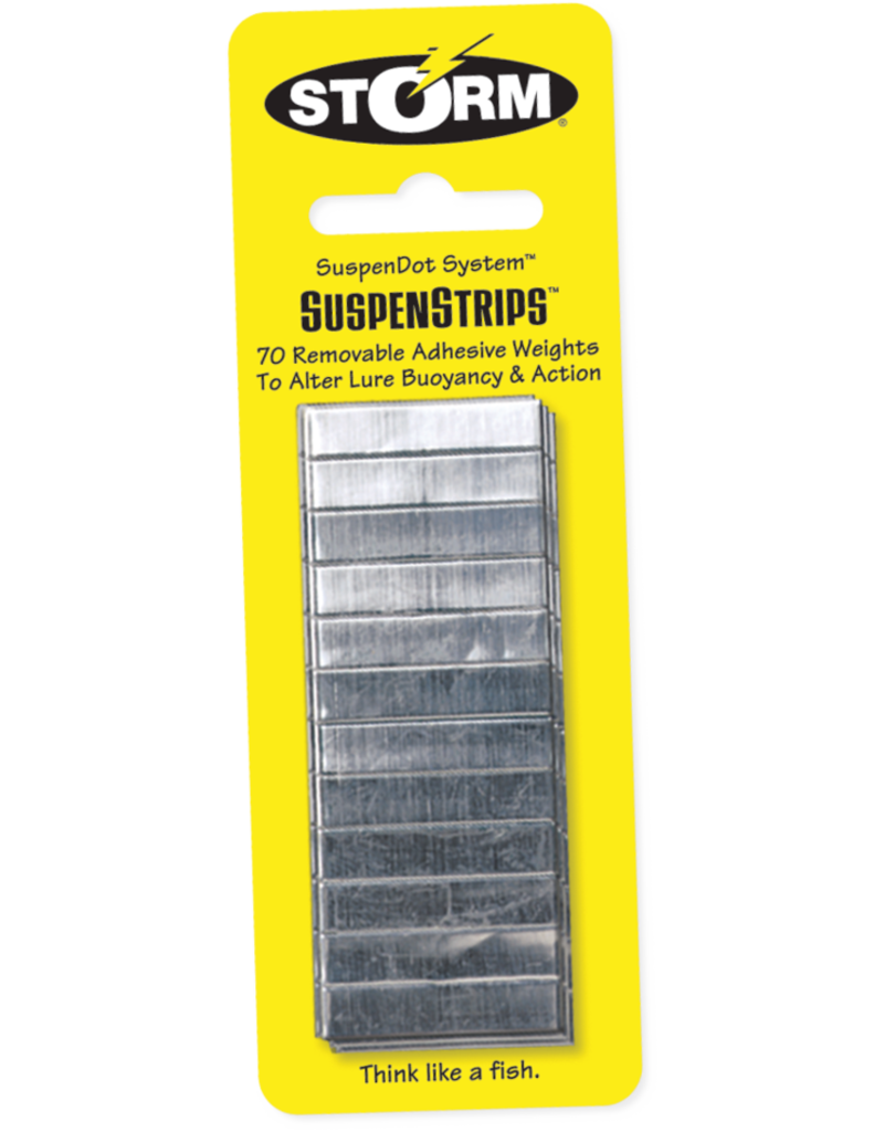 STORM LURES STORM SUSPENSTRIPS 70 REMOVABLE ADHESIVE WEIGHTS