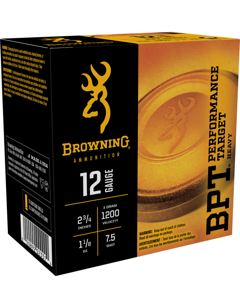 BROWNING BROWNING BPT 12 GA 2-3/4 1 1/8 OZ 7.5 SHOT 25 RDS