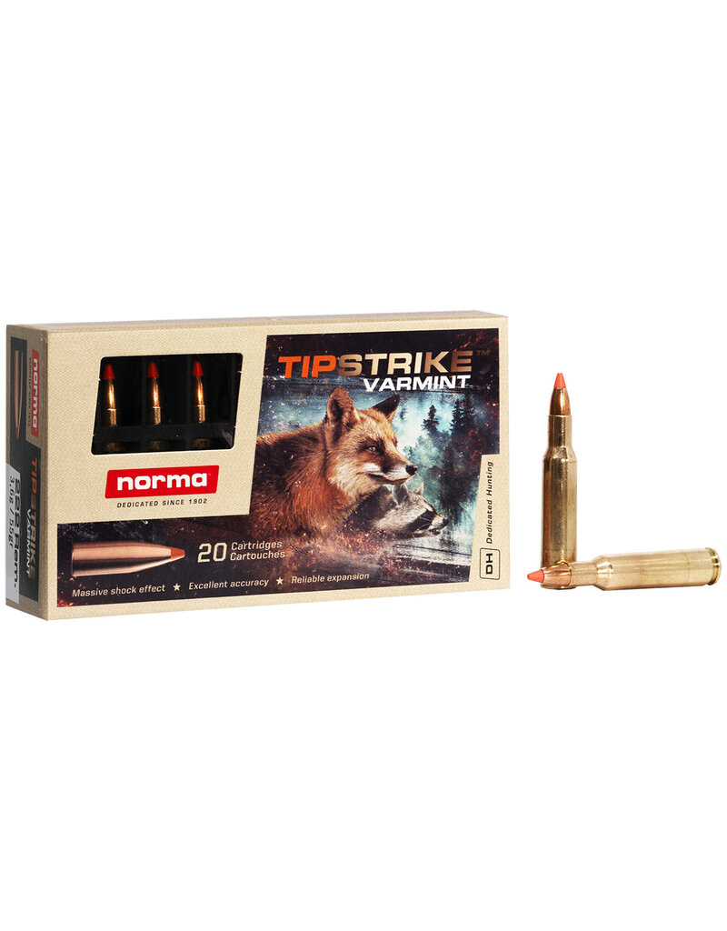 NORMA NORMA TIPSTRIKE VARMINT 222 REM 55 GR 20 RDS