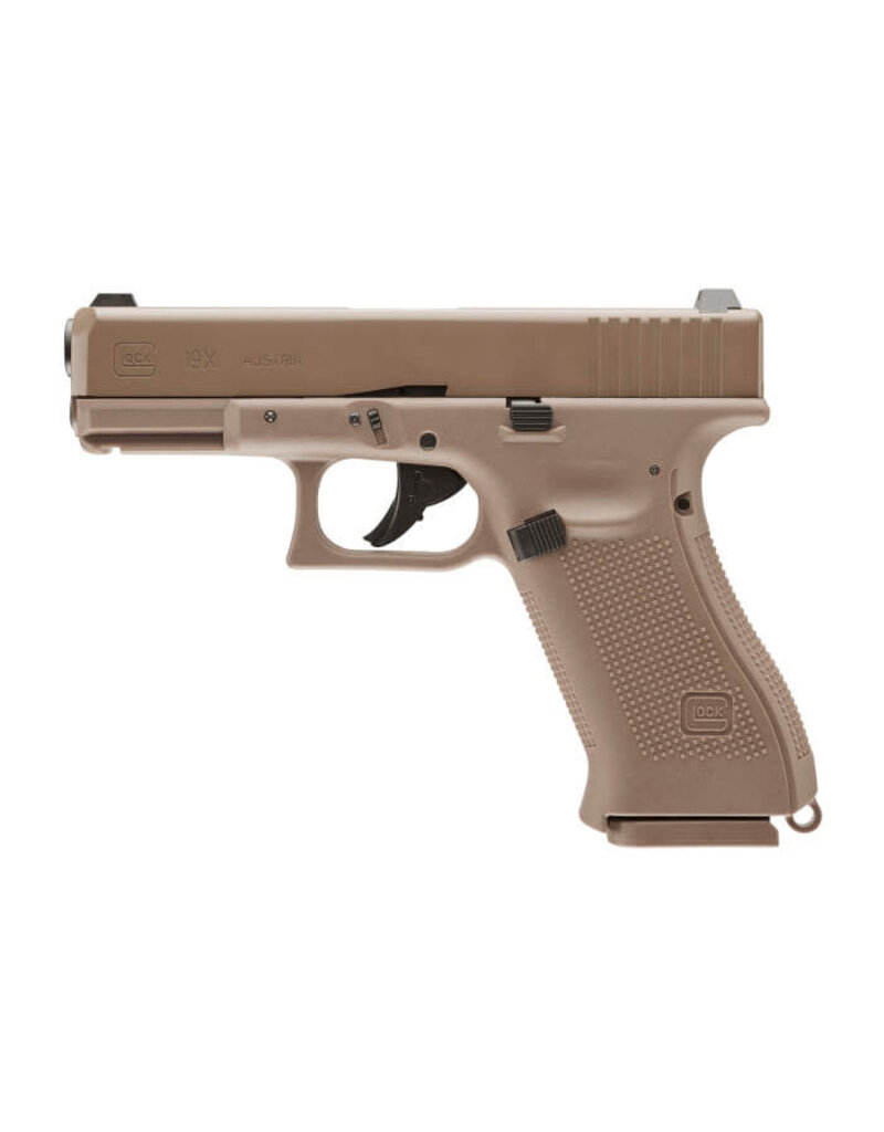 UMAREX GLOCK G19X COYOTE BLOWBACK SYSTEM CO2 AIRGUN/ .177 CAL