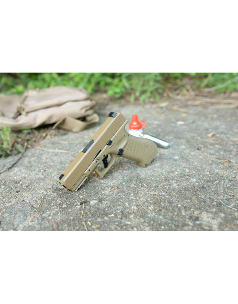 UMAREX GLOCK G19X COYOTE BLOWBACK SYSTEM CO2 AIRGUN/ .177 CAL