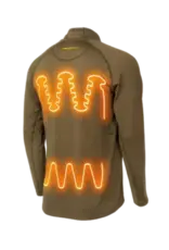 MUDDY MUDDY NUCLEUS HEATED QUARTER ZIP BROWN CLAY