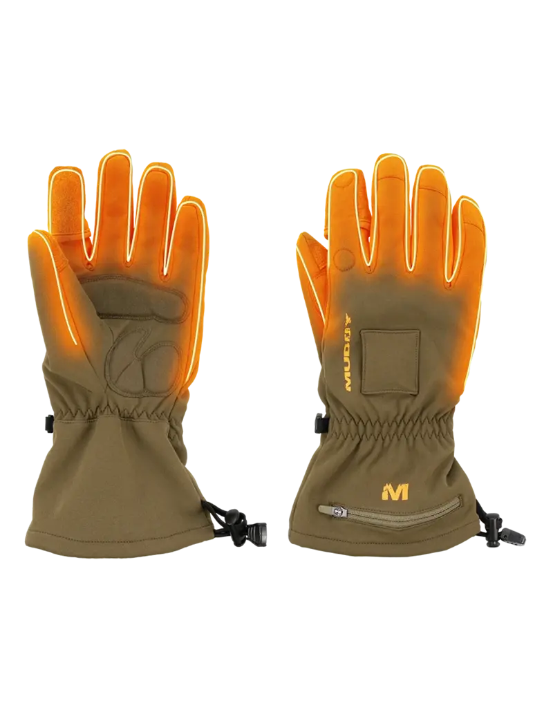 MUDDY MUDDY NUCLEUS HEATED SOFTSHELL GLOVE BROWN CLAY