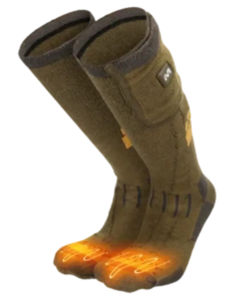 MUDDY MUDDY NUCLEUS HEATED SOCKS BROWN CLAY