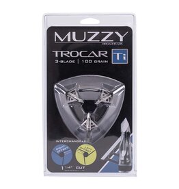 MUZZY MUZZY BROADHEADS TROCAR TI 3 BLADE 100 GR 1 1/4' CUT 3PK