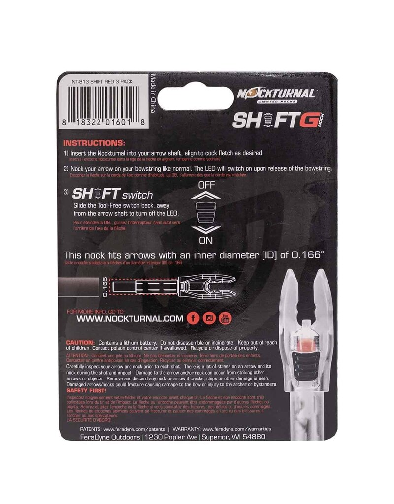 NOCKTURNAL NOCKTURNAL SHIFT G RED