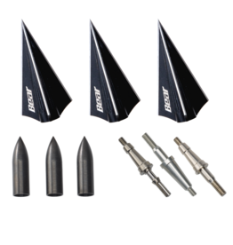 BEAR ARCHERY BEAR ARCHERY RAZORHEAD VWS THREE BLADED 150 GR PRACTICE POINTS