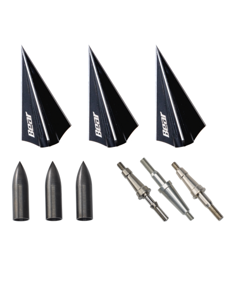 BEAR ARCHERY BEAR ARCHERY RAZORHEAD VWS THREE BLADED 150 GR PRACTICE POINTS
