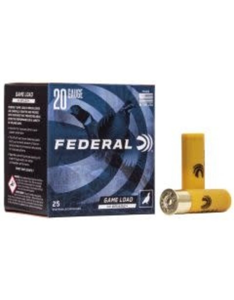 FEDERAL FEDERAL GAME LOAD HI-BRASS 20 GA 2 3/4" 25 RDS
