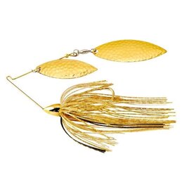 WAR EAGLE WAR EAGLE GOLD FRAME HAMMERED DOUBLE WILLOW SPINNERBAIT