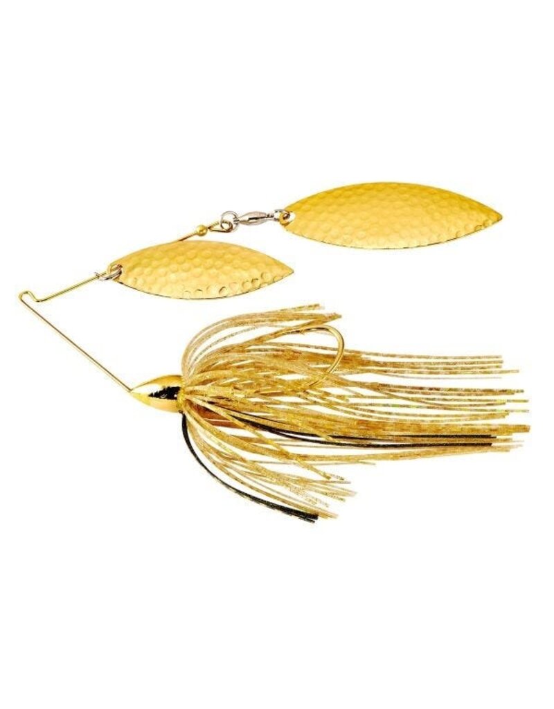 WAR EAGLE WAR EAGLE GOLD FRAME HAMMERED DOUBLE WILLOW SPINNERBAIT