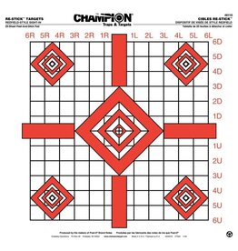 CHAMPION CHAMPION RE-STICK TARGETS REDFIELD-STYLE SIGHT-IN 25PK