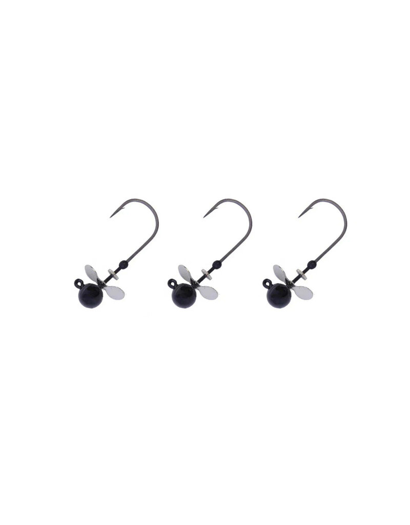 X ZONE XZONE TUNGSTEN PROPELLER  JIG HEAD